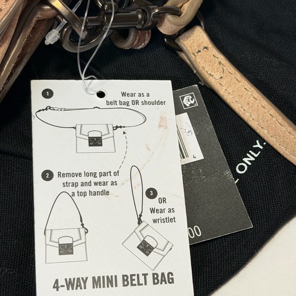 Frye Beige Nude Leather Mini Bag - Picture 8 of 8